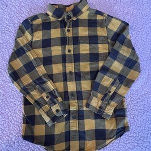 Boys Cat & Jack Flannel Button Down Shirt, Size 8/10